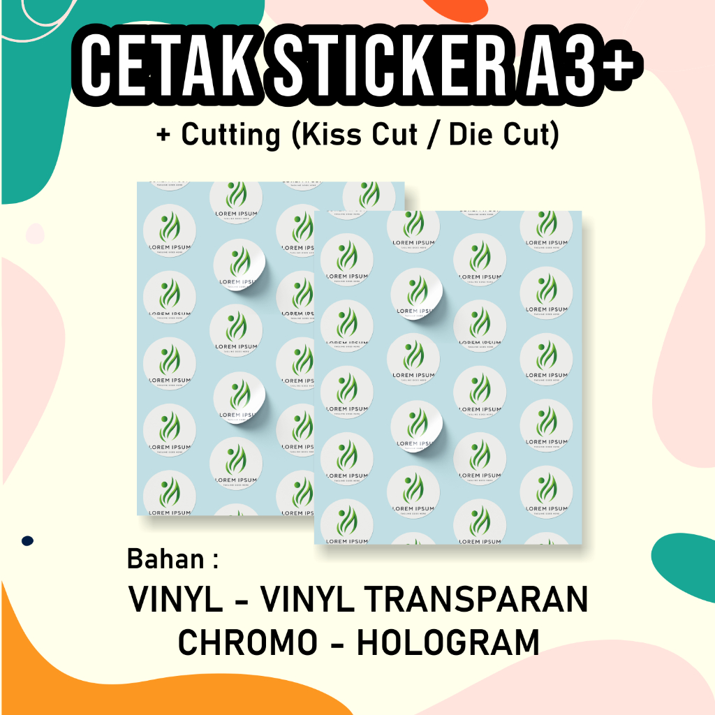 

PRINT CETAK STIKER STICKER Label Makanan Label Kemasan Produk (Ukuran A3+)