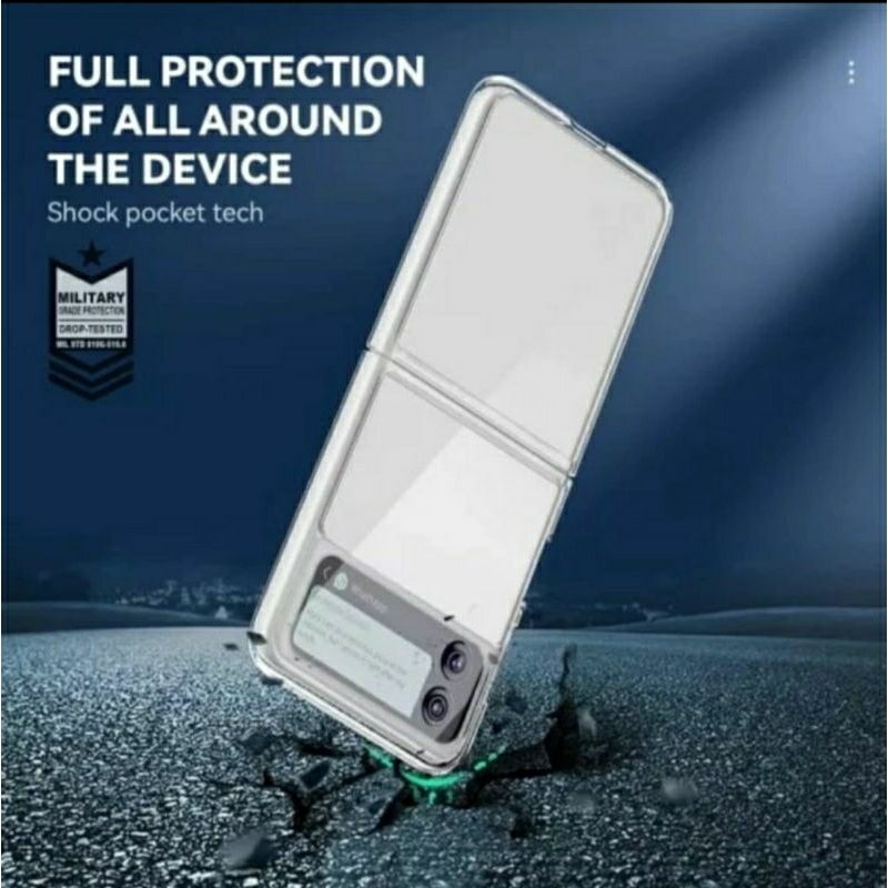 Samsung z flip 3 z flip 4 hard case clear case