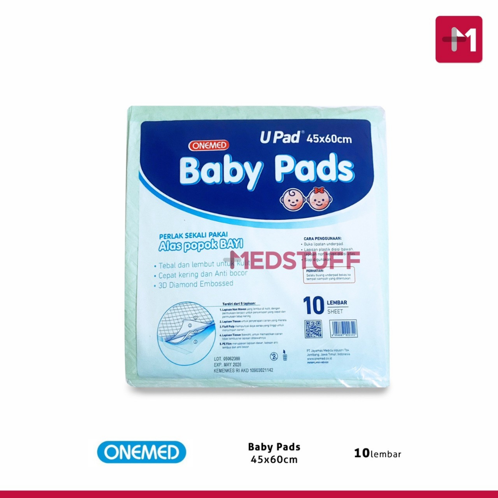 Baby Pads 45x60cm Underpad Onemed Upad Baby Pad Underpad Bayi