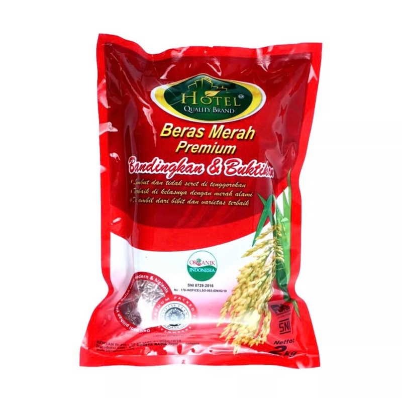 

Beras merah premium Hotel