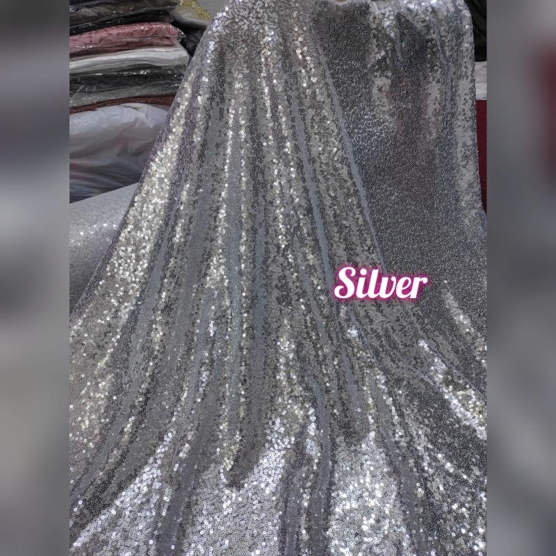 Kain sequin / Bahan  Squin Seribu Payet / Tile Payet Warna