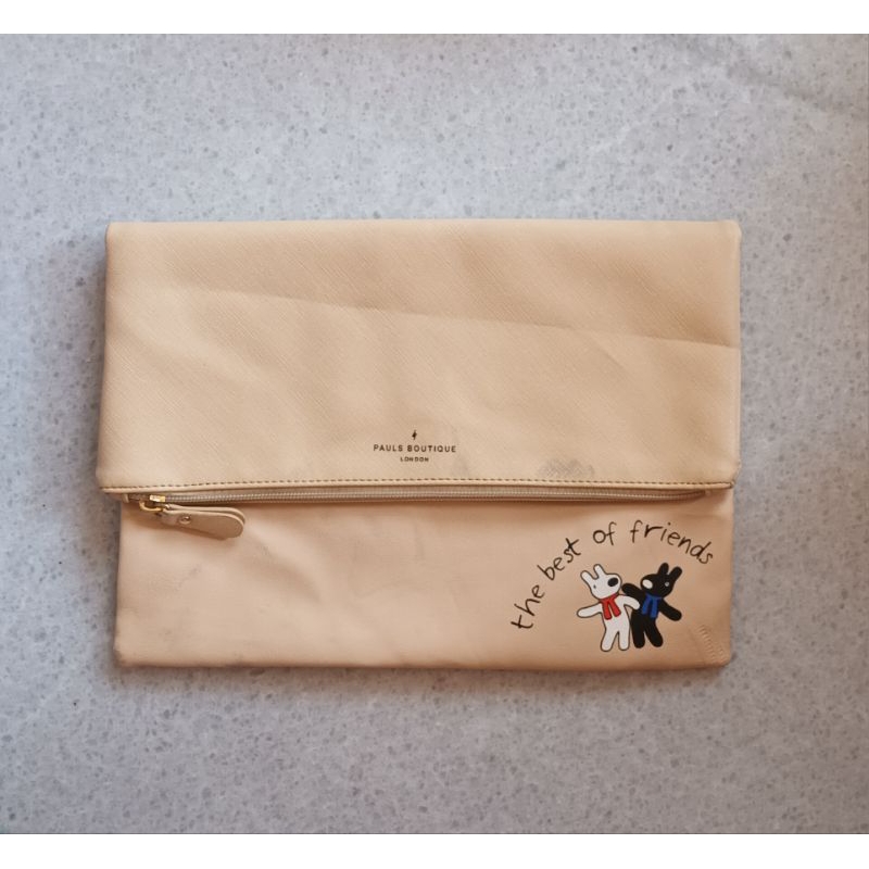 Paul's Boutique Creme Clutch Leather 2nd