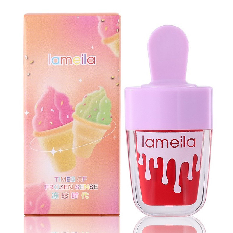 LAMEILA Check &amp; Lip Tint Ice Cream Waterproof / Lip Tint Es Krim Lameila Long Lasting / Lip Glaze Lip Tint