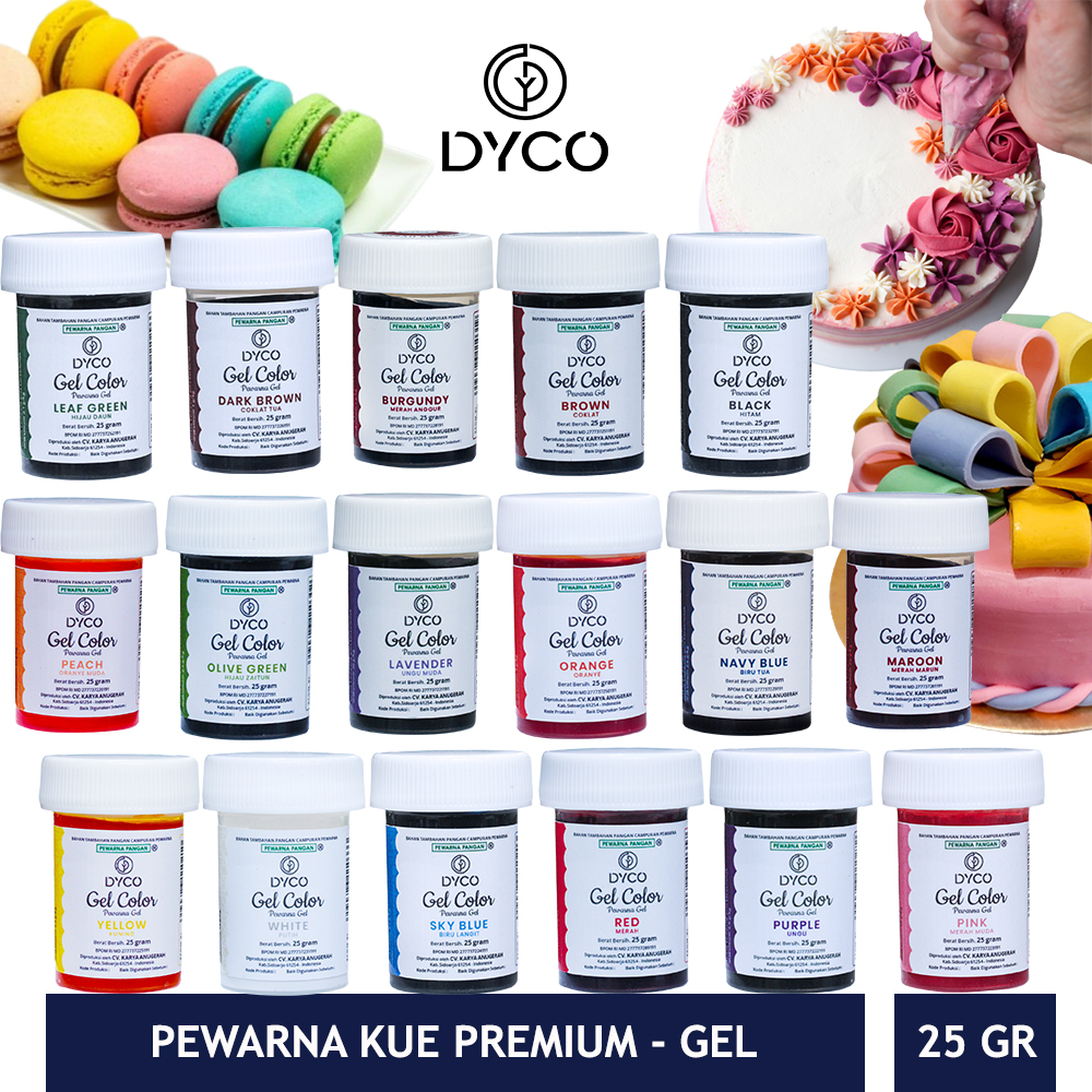

Pewarna Makanan Kue DYCO Gel Paste Concentrated 25 Gr
