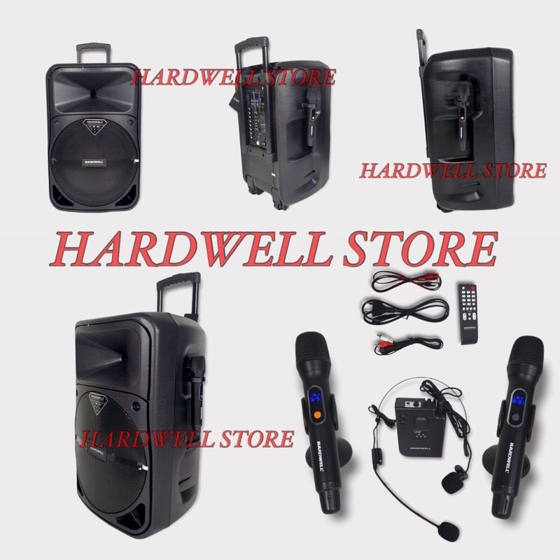 Speaker Portable Meeting 15 Inch Hardwell POWERFUL 15 PRO Original PER 1 PCS