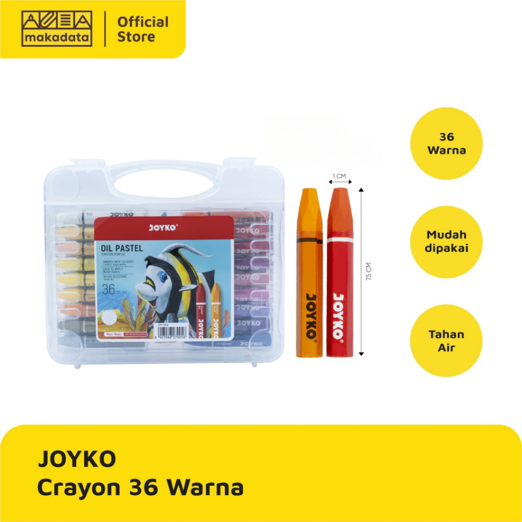 

CRAYON / OIL PASTEL-JOYKO ISI 36 WARNA MURAH