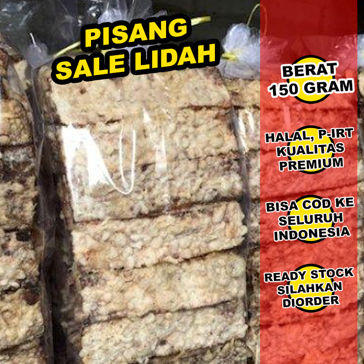 

Sale Pisang Lidah - Kue Sale Pisang Lidah 250 Gram - Cemilan Manis