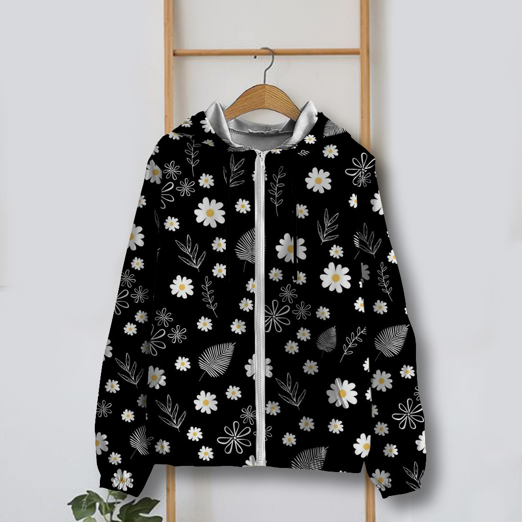 Jaket Parasut Wanita Printing Jumbo / jaket parasut Big Size / jaket parasut over size pria dan wani