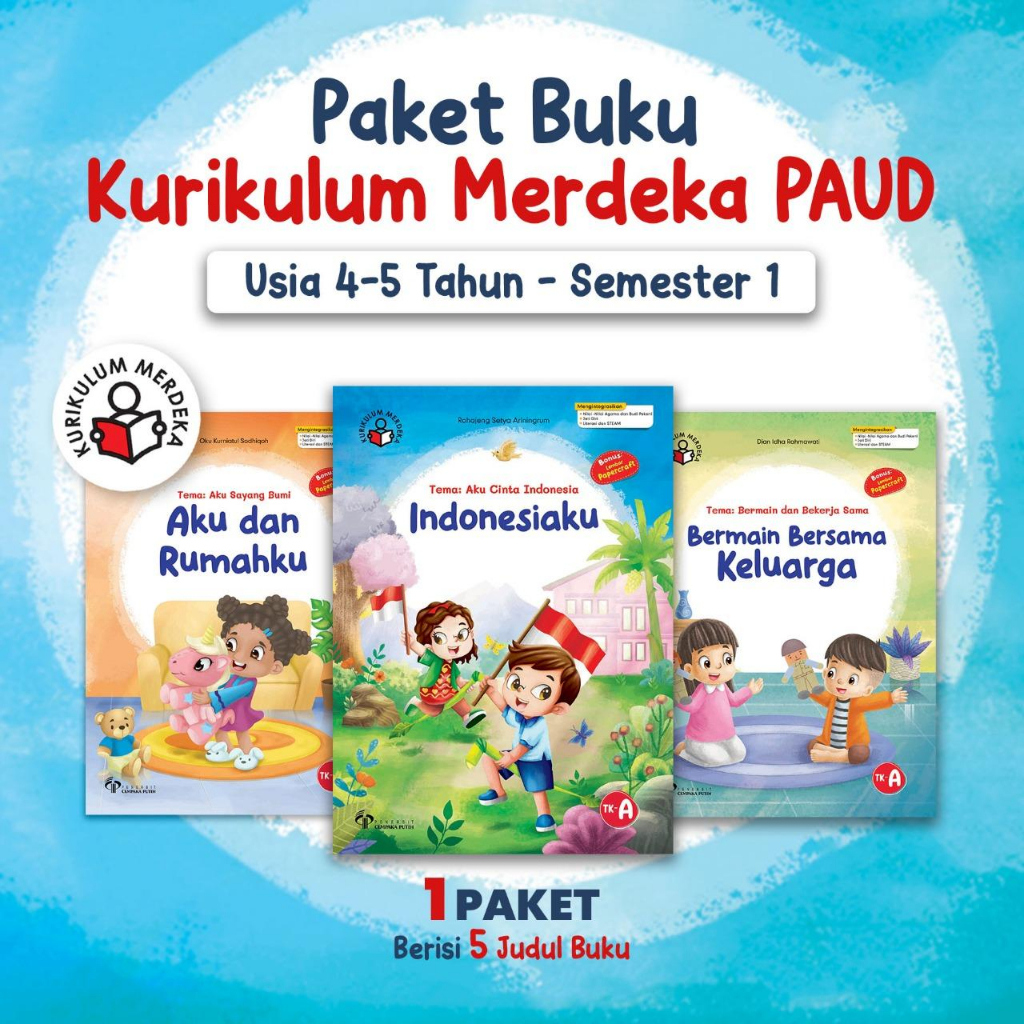 

Paket Buku Kurikulum Merdeka PAUD (Usia 4-5 & 5-6 Tahun) Lengkap ORIGINAL