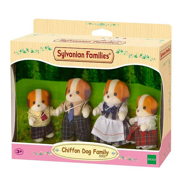 Sylvanian Families Chiffon Dog Family Original Mainan