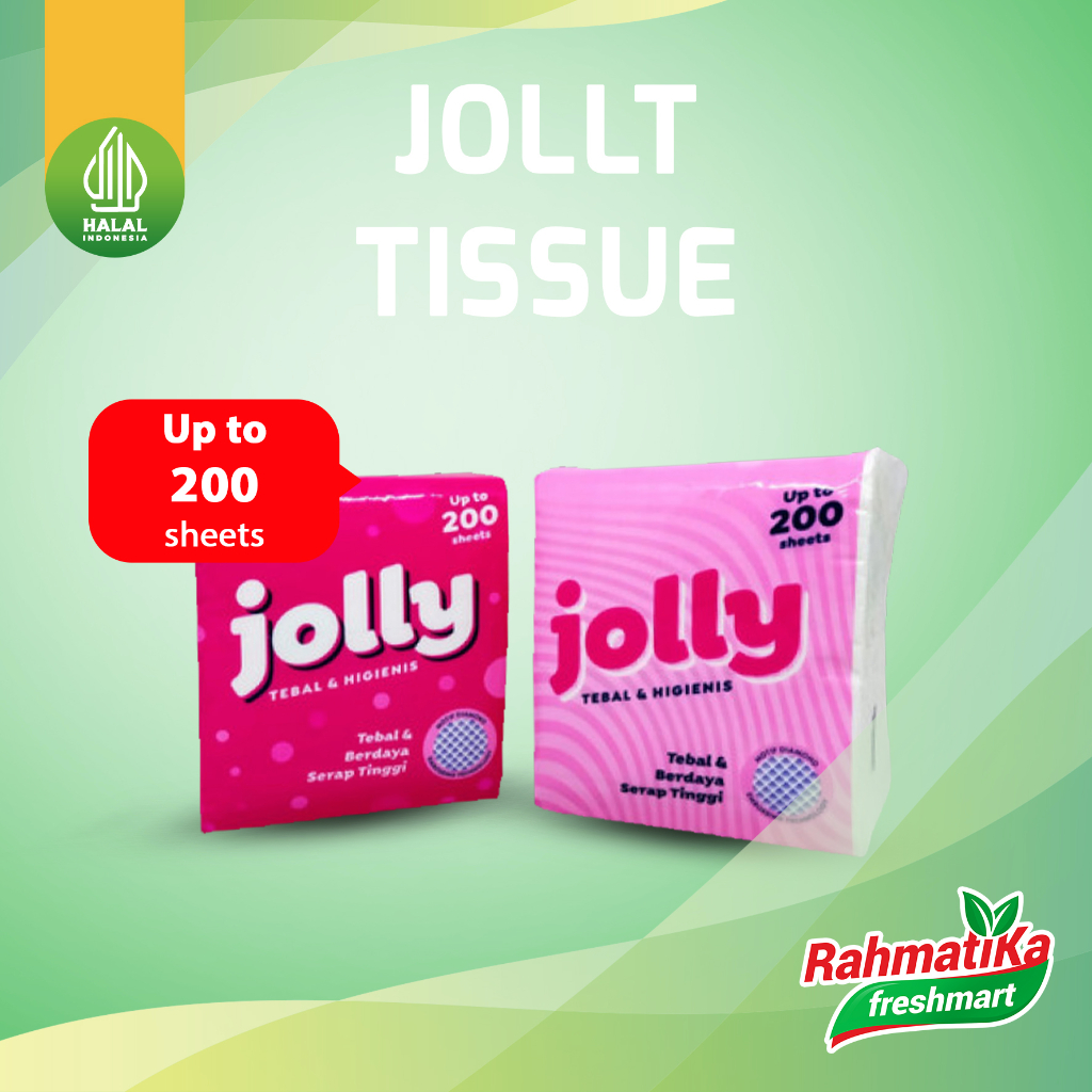 Jolly Tissue Pop Kotak Up To 200 Sheets