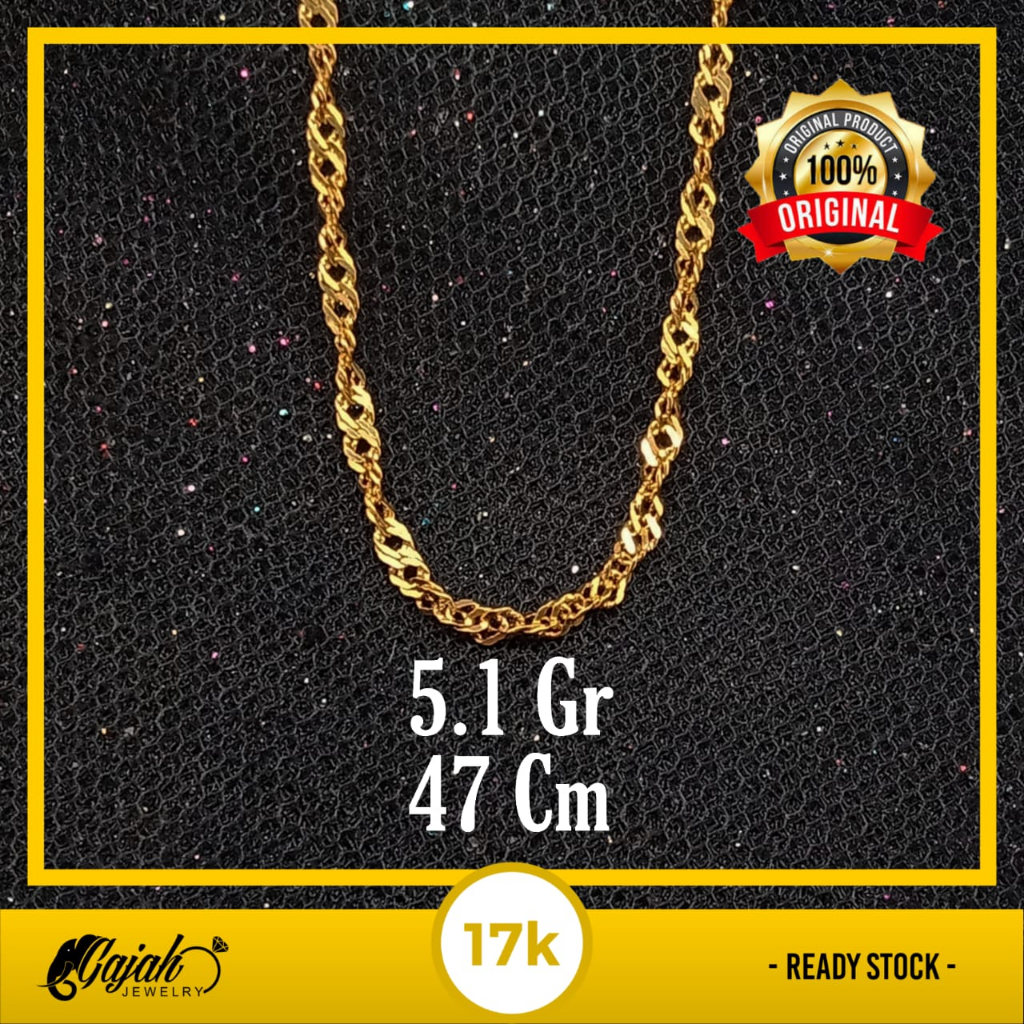 Kalung Emas 17K - 5.1 Gr Kadar 750 - 5236