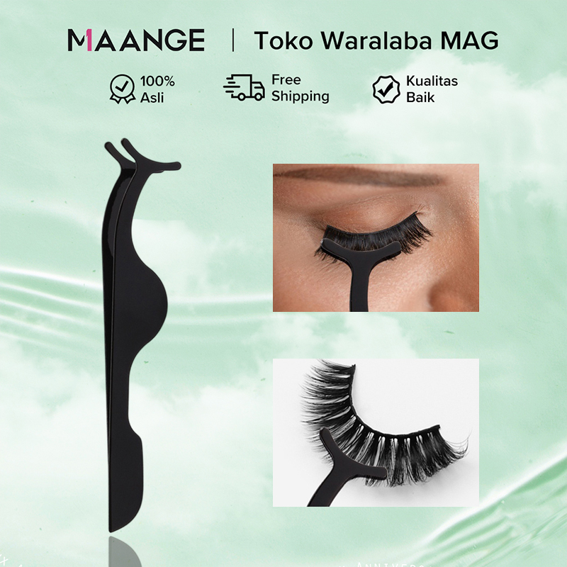 MAANGE5485 Eyelashes Curler Pinset Palsu Bulu Mata Hitam Fake Makeup Accessories