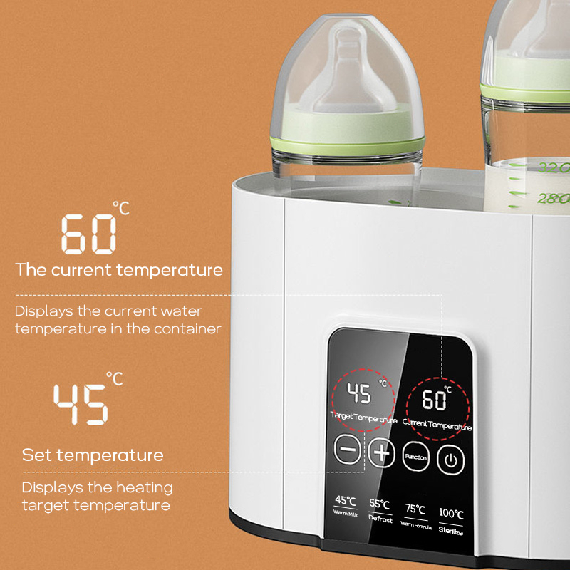 SYH Mall Sterilizer Botol Bayi/ Penghangat Asi Baby Safe Multifungsi 220W/ Penghangat Susu Bay Sterilisasi Botol Layar Besar Led/ Milk Warmer/Penghangat asi/Baby Feeding Bottle Warmer Heater Bottle sterilizer