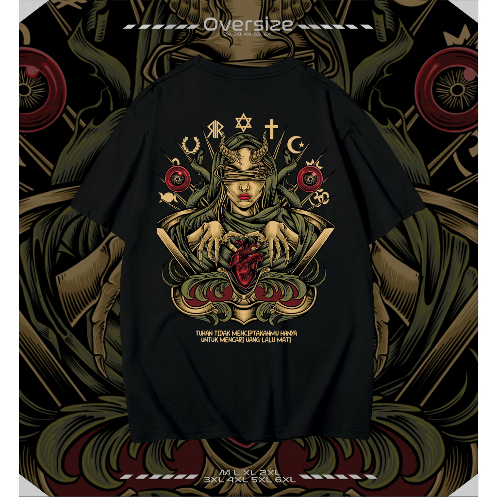 XXXXXXL Kaos Jepang Big Size M - 6XL Kaos Pluralisme Distro Kaos Katun Jumbo Oversize