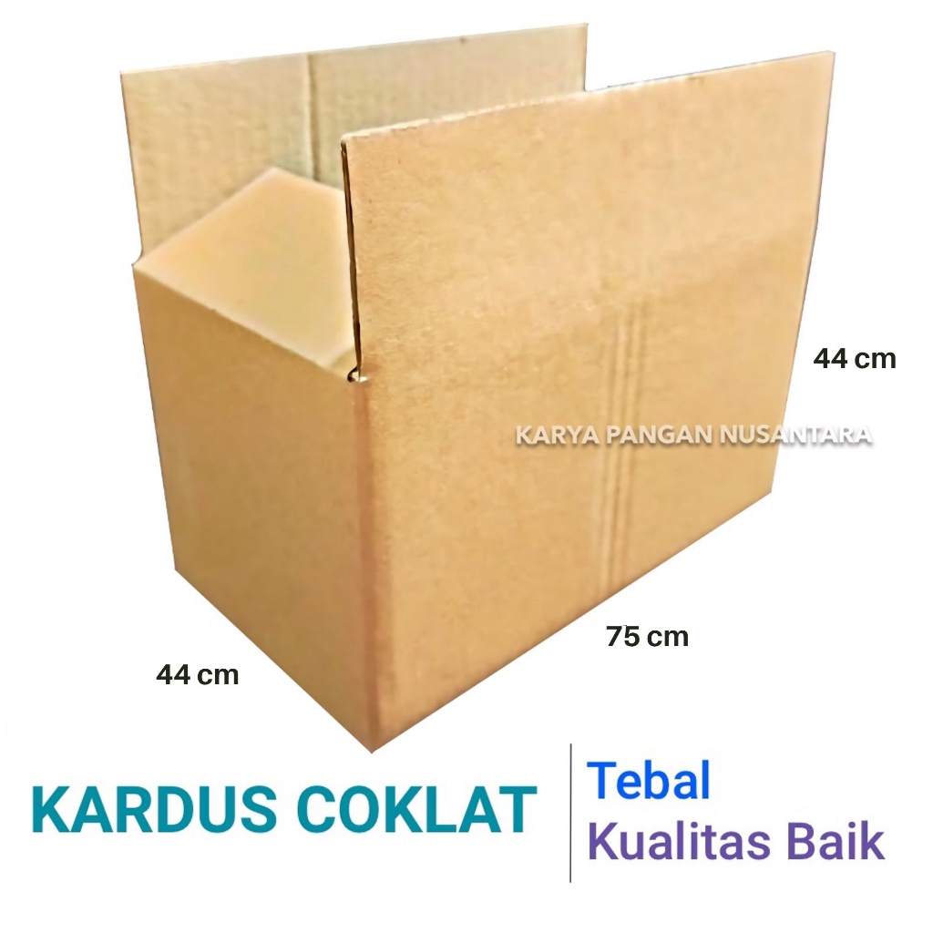 

KARDUS COKLAT 75X44X44CM KARDUS POLOS BOX KARDUS PACKING BESAR PER PCS