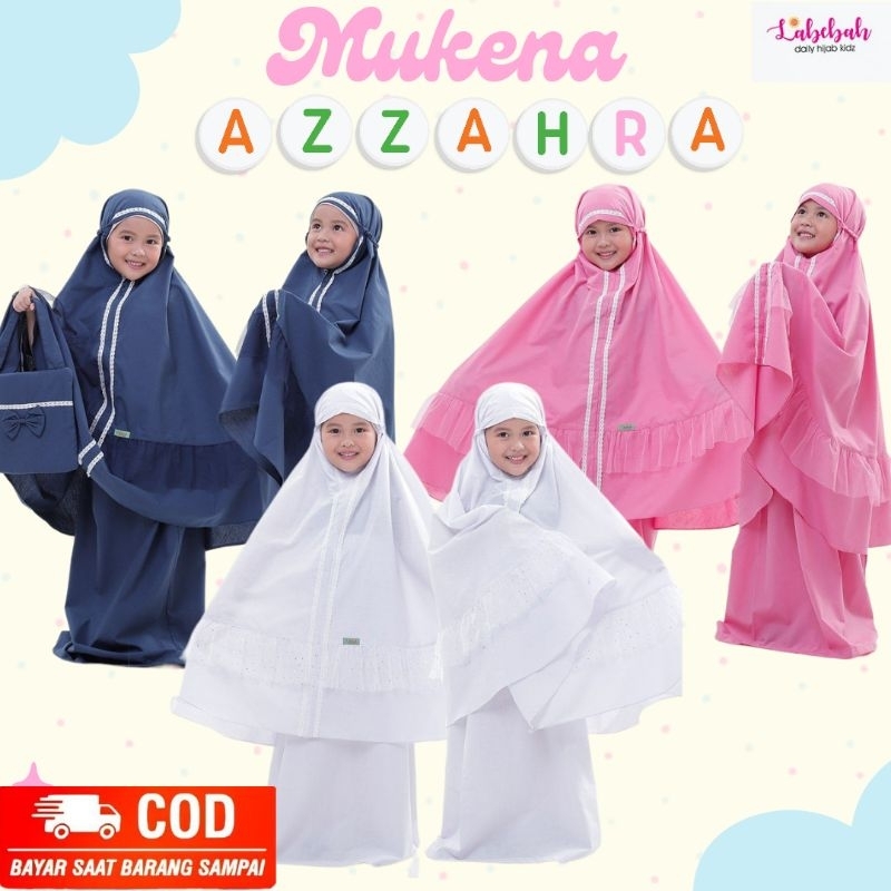 LABEBAH MUKENA ANAK PEREMPUAN USIA 3-8 TAHUN RUKUH MURAH POLOS BAHAN KATUN JEPANG 40S PREMIUM ADEM D