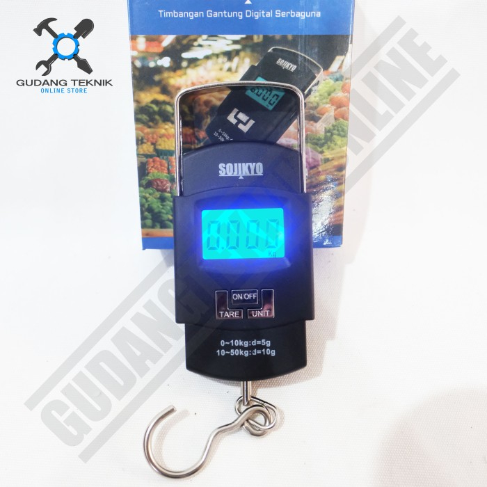 Timbangan Gantung DIGITAL 50 KG TGDS50 SOJIKYO / Mini Digital Scale Portable Timbangan Digital Mini Serbaguna Kapasitas 50Kg TGDS 50 SOJIKYO