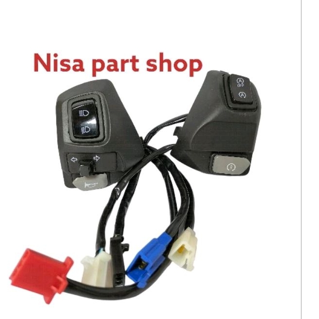 holder kanan dan kiri aerox new 2020 saklar stater aerox tombol klakson aerox