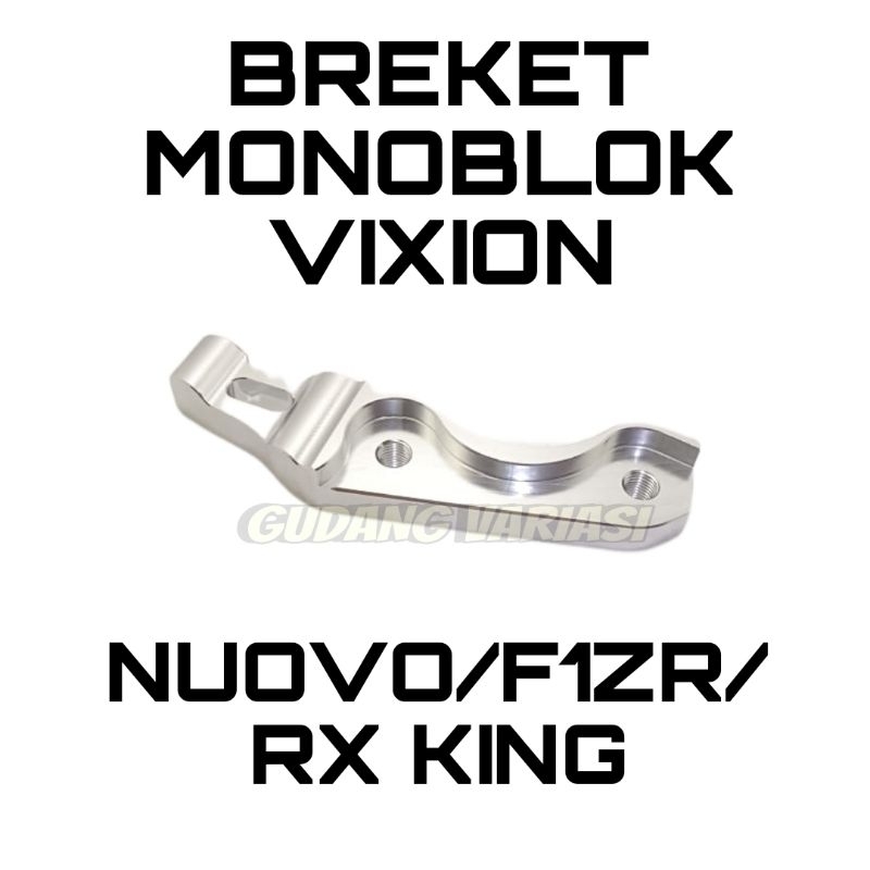 Breket Kaliper monoblok 4 piston NUOVO DAN VIXION Disk cakram 220mm jupiter z vega fizr rx king