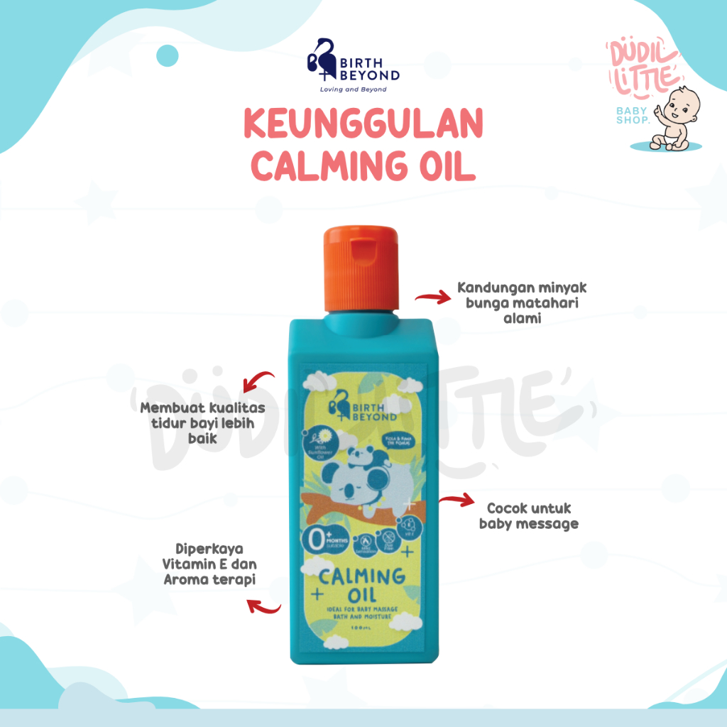 Birth Beyond Calming Oil Baby minyak bunga matahari untuk kulit lembab bernutrisi 100 ML