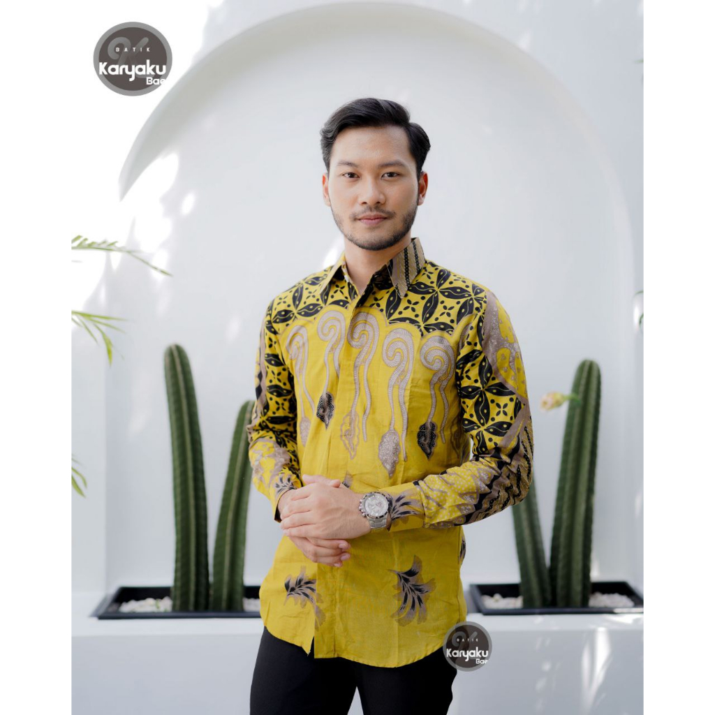 TERBARU Baju Batik Pria Gus Azmi Syubbanul Muslimin Hadroh Azzahir Santri Muslim M L XL XXL Modern Lengan Panjang