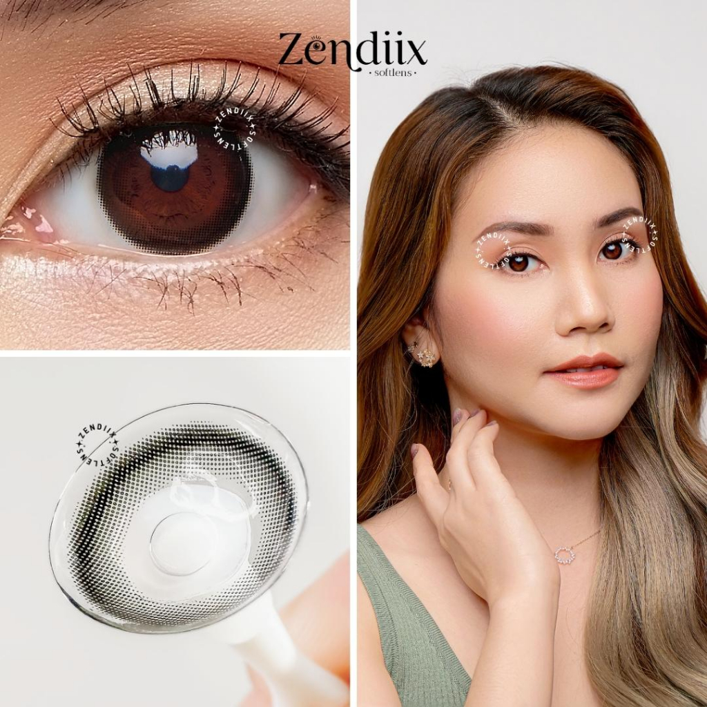 Softlens TRAPEZIUM Warna BELLA ONYX 14.5mm Normal Minus