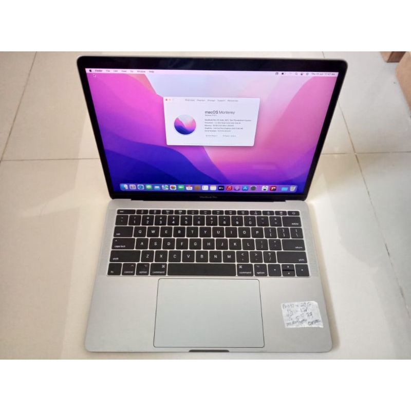 MAC PRO 13 IN 2017 SSD256 RAM16 CORE I5 OS MONTEREY VGA INTEL MULUSDD