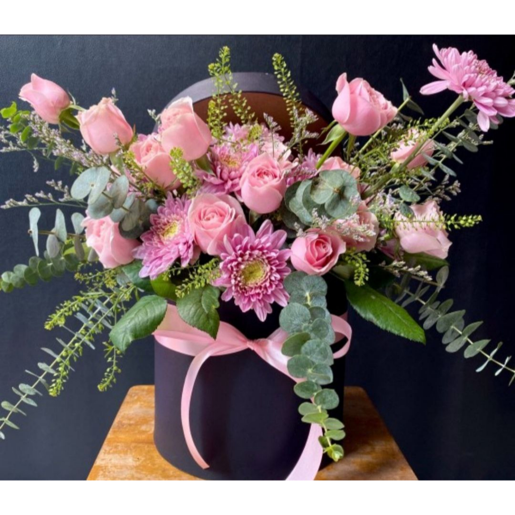 Bunga Buket Box Fresh Flower / Buket Bunga Mix Tabung / Buket Bunga Box Lucu / Buket Bunga Romantis 