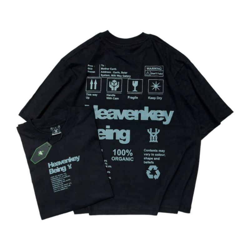 KAOS OVERSIZE STREETWEAR HEAVENKEY KAOS ORIGINAL KAOS DISTRO PRIA WANITA