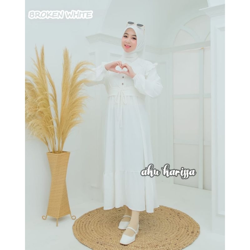 Gamis Muslimah//Afrina Meysa Midi Dress//Gamis BY AKU KARISSA