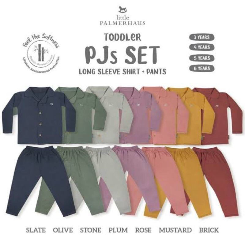 Little Palmerhaus Toddler PJS Set - Set Piyama Anak