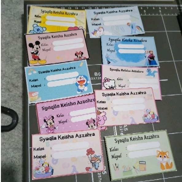 

Sticker Label Buku Mata Pelajaran Anak Label Mapel Sticker Mapel