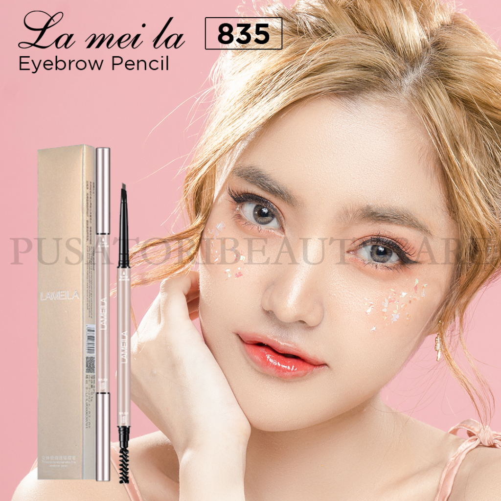 LAMEILA 835 Eyebrow Pencil Dual Ended Auto Rotating Pinsil Alis