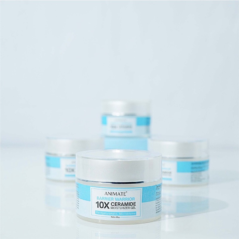 Animate Barrier Warrior 10X Ceramide Moisturizer Gel 30 gr Pelembab Wajah untuk Memperkuat Lapisan Kulit Merawat dan Meremajakan Hidrasi Kulit