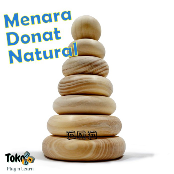 

Promo Mainan Edukasi Anak Menara Donat Kayu Natural Donut Stacking Tower Berkualitas