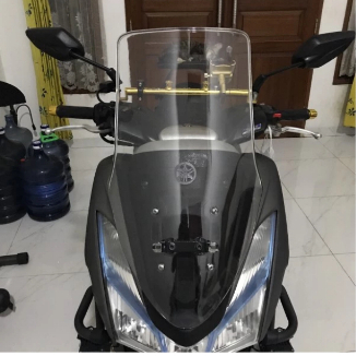 WINSHIELD VISOR YAMAHA LEXI TEBAL TINGGI MERK CING