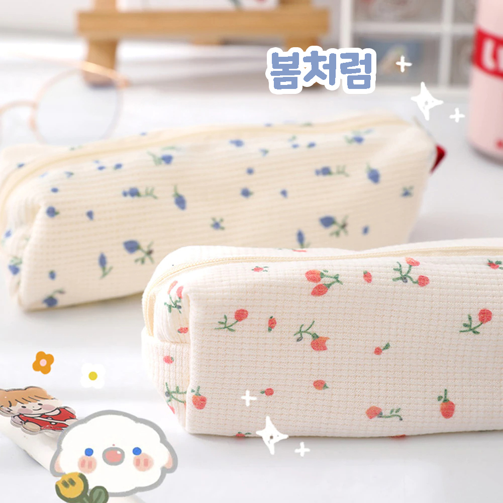 

[Artopia] 1pcs Tepak Pensil Korea CHERRY BLOSSOM / Pencil Case Estetik Lucu Aesthetic Sekolah Simpel Simple Ospek Cute Minimalis