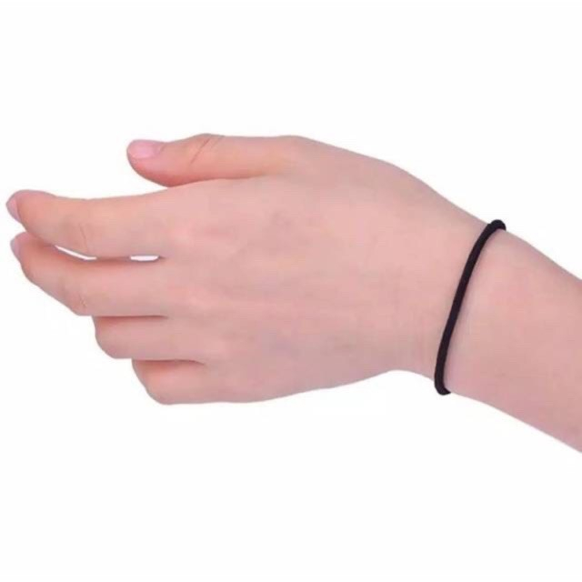 Gelang Karet Polos Hitam Gelang Pria Gelang Hitam