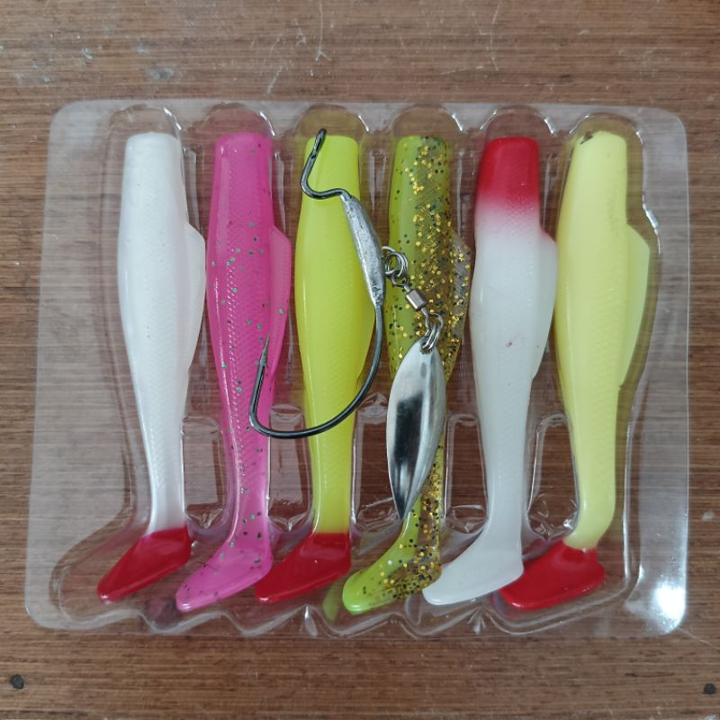 SOFT LURE 8CM WARNA WARNI ISI 6PCS