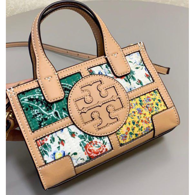 Tory Burch Ella Gingham Micro Tote TB 23125 84371