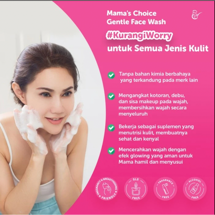 *FRAULEINCO* Mama's Choice Facial Wash Bumil | Mama's Choice Gentle Face Wash - Sabun cuci muka ibu hamil