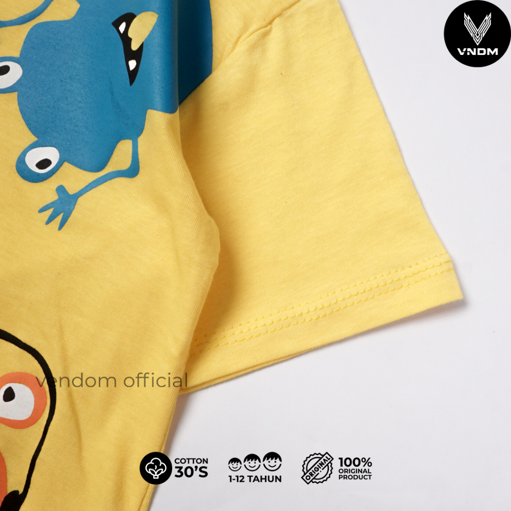 Vendom Kids Kaos Distro Anak Laki Laki &amp; Perempuan / Kaos unisex Umur 1-12 Tahun Cotton 30s Premium cotton