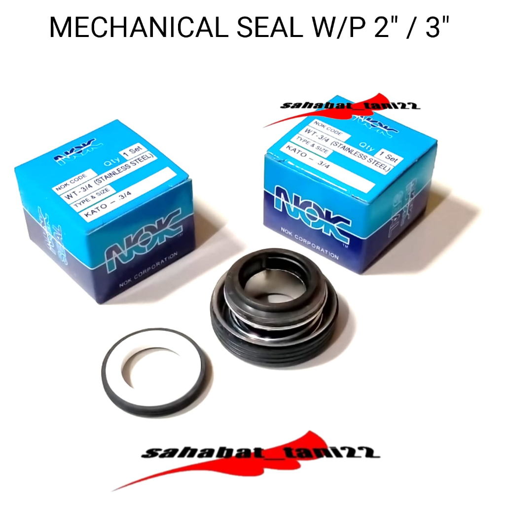 Mechanical sil seal kato 3/4 mesin pompa air Alkon tipe WP50 WP80 2inci 3inci seal pompa air sawah