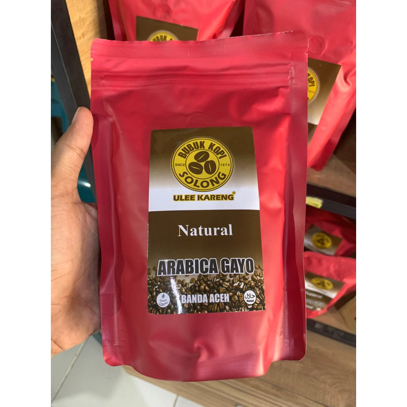 

Bubuk Kopi Arabika Natural 250 gr Solong Ulee Kareng