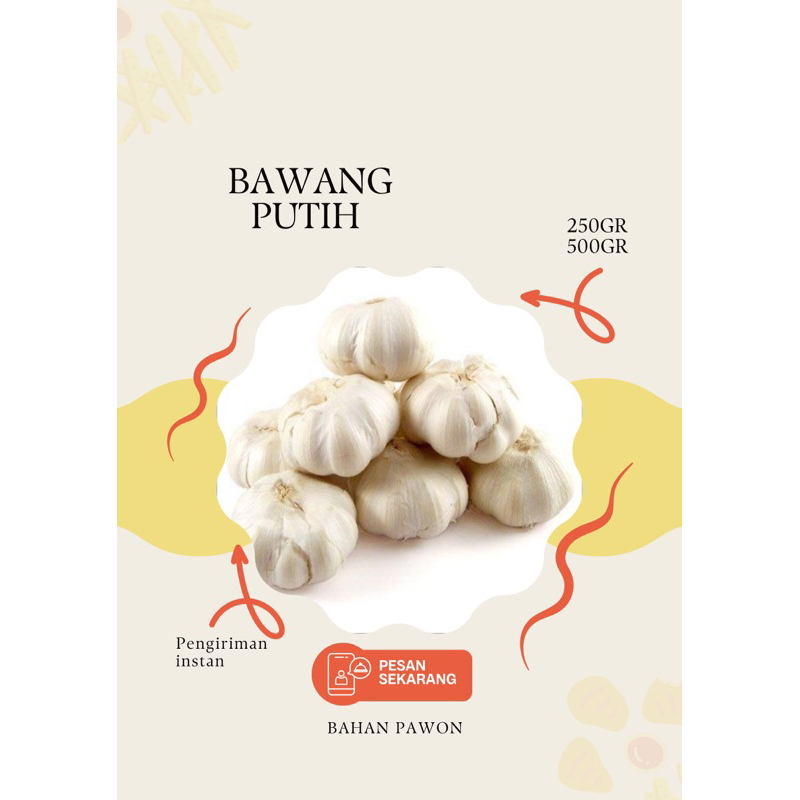 

BAWANG PUTIH 250gr-1000gr AREA SURABAYA PENGIRIMAN INSTAN