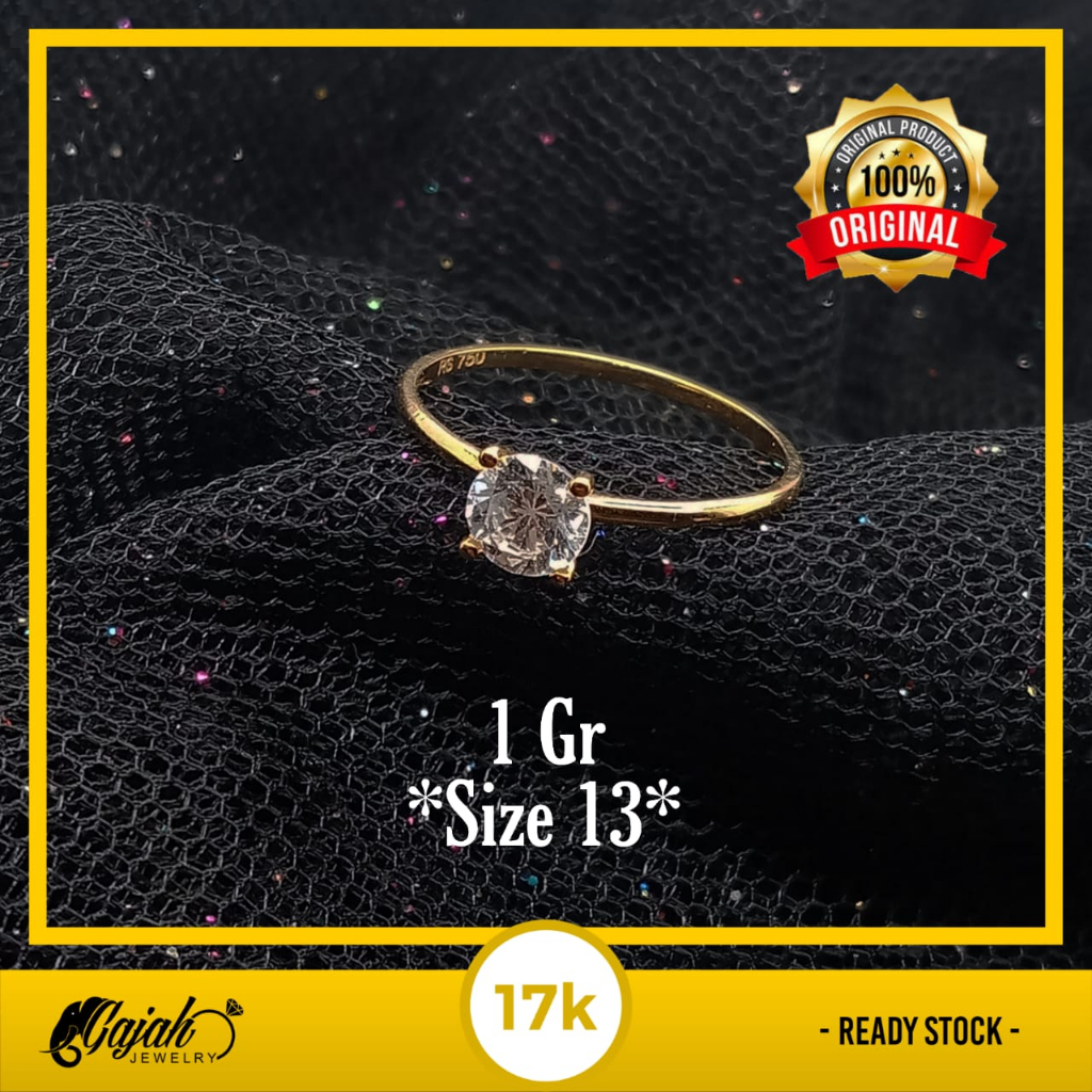 Cincin Emas 17K - 1 Gr Kadar 750 - CBS100000085