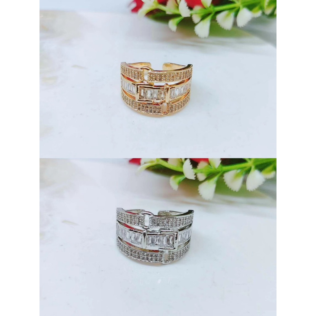 Cincin Xuping Permata Lapis Emas Perhiasan Wanita R638