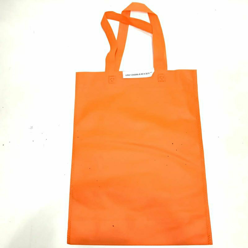 Tas Souvenir Bahan Spunbond Handle Ukuran M 40x30x8 // Tas Belanja Goodie Bag Tas Hajatan Totebag Spunbond