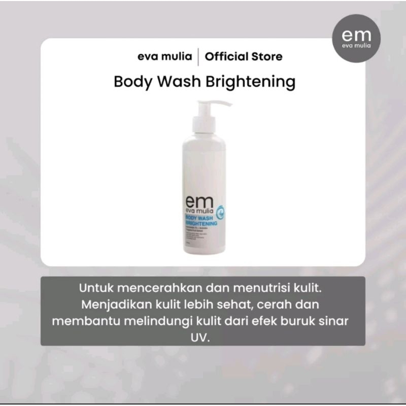 Eva Mulia Body Wash Brightening 120ml - Sabun Untuk Mandi